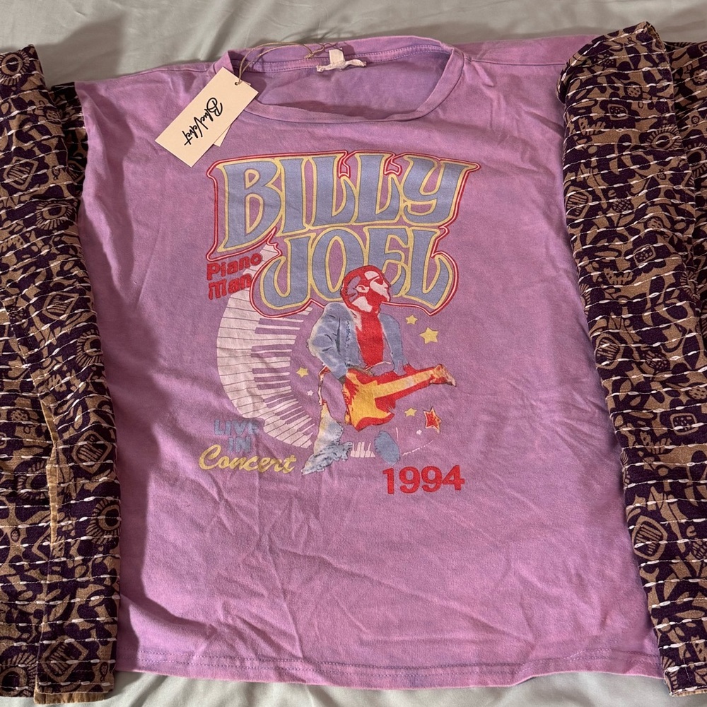 NWT! Billy Joel Poncho Sleeve Boho Oversized Top Size S/M and M/L